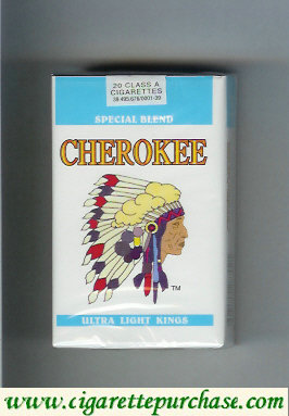 Cherokee Ultra Light kings cigarettes Special Blend